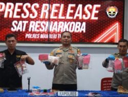 Satresnarkoba Polres Mateng Gelar Press Release Pengungkapan Kasus Narkotika