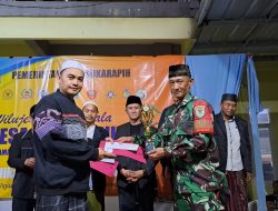Kokohkan Ukhuwah Islamiyah, Babinsa Koramil 1211/Singaparna Hadiri Tabligh Akbar Peringatan Hari Jadi Desa Sukarapih