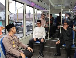 Kapolres dan Wali Kota Batu Keliling Kota, Uji Coba Shuttle Bus