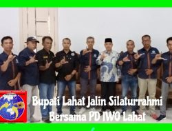 Pengurus IWO Lahat Jalin Silaturahmi dengan Bupati Lahat Bursah Zarnubi Suasana Idulfitri 1446 H