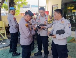 Tegakkan Kedisiplinan, Polres Tegal Kota Sidak ke Polsek