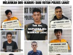 8 Tahanan Polres Lahat Kabur Bobol Sel Tahanan Kini dalam Pengejaran