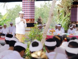 Upacara Mecaru Manca Kelud dan Melaspas di Pura Dalem, Banjar Tengah Kaler dan Kelod, Gulingan