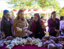 TP PKK Badung Hadiri Kegiatan GPM di Desa Bongkasa