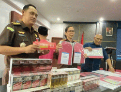 Edarkan Rokok Ilegal dan Timbulkan Kerugian Negara Sebesar Rp887 Juta, Kejari Garut Memproses Pelaku