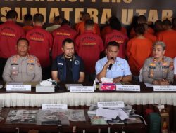 Kapolres Pematangsiantar Bersama Direktorat Narkoba Polda Sumut Konferensi Pers Peredaran Narkoba dan Miras Ilegal