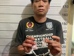 Tim Satres Narkoba Polres Lahat Tangkap Residivis Bandar Narkoba CF di Kediaman Tersangka
