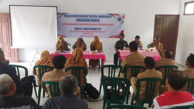 Pemdes Sidomulyo Ngrambe Ngawi Musyawarah Desa Khusus Dorong Ekonomi Desa