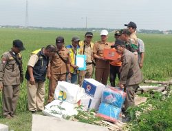 Tinjau Tanggul Jebol Danramil 0812/12 Modo Sinergi Bersama Forkopimcam dan BPBD Serta Dinas PU