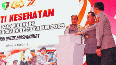 Rangkaian Peringatan HUT ke-79 Bhayangkara, Kapolri Hadiri Puncak Bakti Kesehatan