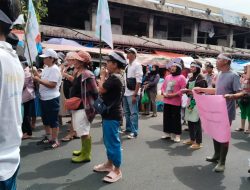 Demo KP2H Lumpuhkan Lalu Lintas di Pasar Horas, Pedagang Kecil Jadi Korban
