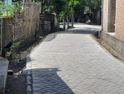 Pemdes Karangasri Ngawi Percepat Infrastruktur, Pembangunan Pavingisasi Sudah 100 Persen