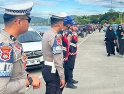 Polresta Mamuju Hadir dalam Pengamanan Car Free Day di Jalan Arteri