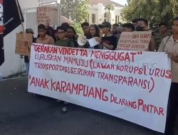 Gerakan Vendetta Demo DPRD dan Kantor Bupati Mamuju Menuntut Janji Transportasi, Pemda Tegakkan Sanksi Pelaku Korupsi