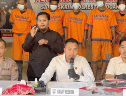 Satreskrim Polresta Sidoarjo Bekuk Lima Spesialis Curanmor, Dua Residivis Kembali Beraksi