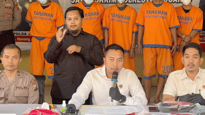 Satreskrim Polresta Sidoarjo Bekuk Lima Spesialis Curanmor, Dua Residivis Kembali Beraksi