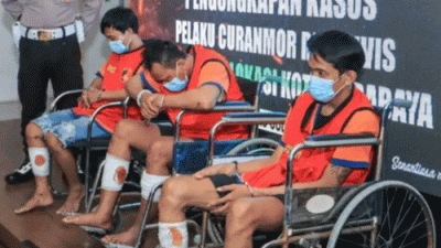 Beraksi Setiap Hari, Komplotan Spesialis Curanmor Surabaya Tak Berkutik Didor Polisi