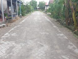 Jalan Desa Kwadungan Ngawi Telah Dipasang Paving, Kades: Memperlancar Transportasi Mempercepat Ekonomi