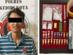 Tak Berkutik, Pengedar Sabu Asal Desa Kedungsari Dibekuk Satresnarkoba Polres Kediri Kota