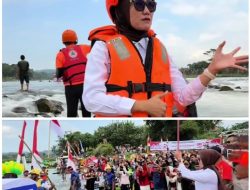 Semarak Kemerdekaan RI Wakil Bupati Widia Ningsih Buka Festival Rakit Hias di Sungai Lematang