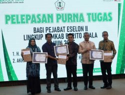 Wabup Batola Herman Susilo Lepas Purna Tugas Pejabat Eselon II