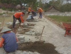 Pemdes Dampit, Ngawi, Sudah Melaksanakan Infrastruktur Pembangunan Pavingisasi