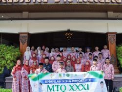 Khafilah MTQ Kota Mojokerto Bertolak ke Jember, Wali Kota: Jaga Kesehatan dan Hafalan