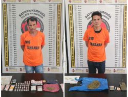 Tak Main-Main, Satnarkoba Polres Simalungun Bekuk Bandar Narkoba, Sita 159 Gram Sabu-Ganja