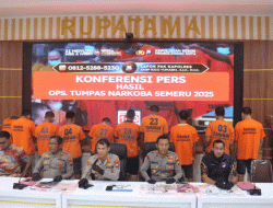 Operasi Tumpas Semeru 2025, Polres Probolinggo Kota Ringkus 10 Tersangka Narkoba