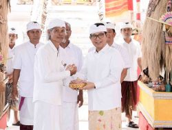 Bupati Badung Adi Arnawa Upasaksi Karya Ngenteg Linggih, di Pura Desa Bale Agung Desa Adat Kutuh