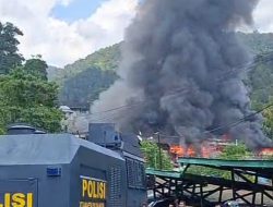 Dapur Barak Kodam Lama XVII/Cenderawasih Terbakar Hebat di Jayapura