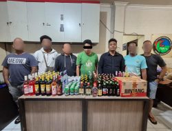 Lakukan Razia, Sat Narkoba Polresta Amankan 167 Miras Ilegal Berbagai Botol dan Kaleng