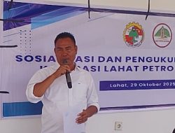 Sudarman Dikukuhkan Ketua Pengurus Koperasi Lahat Petro Sejahtera
