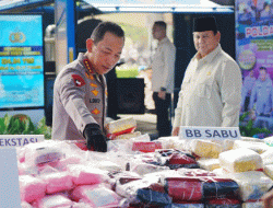 Presiden Prabowo Apresiasi Polri, 214 Ton Narkoba Dimusnahkan, Sebanyak 49.306 Terungkap dengan 65.572 Tersangka
