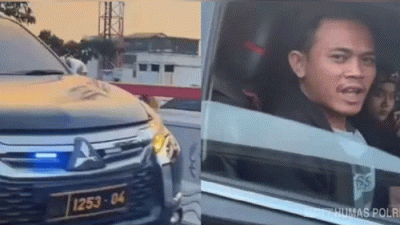 Arogan Pakai Strobo dan Sirine, Pajero Berpelat Dinas Polri Palsu Meringkuk di Polres Tasikmalaya Kota