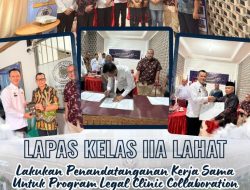 Lapas Kelas IIA Lahat Teken MoU dan PKS Program LCC Bersama Stakeholder, Salah Satunya Lidikkrimsus RI