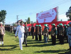 Bupati Barito Timur Pimpin Upacara Peringatan ke-79 Hari Bhayangkara, Tegaskan Sinergi Pemerintah dan Polri