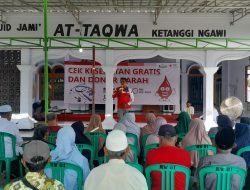 Masjid At-taqwa Ketanggi Ngawi, Giat Perdana Cek Kesehatan Gratis dan Donor Darah dari Umat untuk Umat