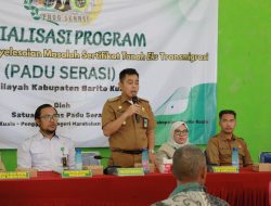 Pemkab Batola Dukung Program Padu Serasi untuk Penyelesaian Sertifikat Tanah Eks Transmigrasi