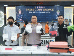 Jaringan Pengedar Sabu Lintas Provinsi Dibongkar Polresta Samarinda, Empat Pelaku Diborgol