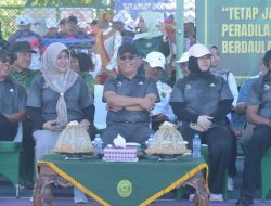 Ketua DPRD Sulbar Hadiri Upacara Peringatan HUT ke-3 PTA di Lapangan Tenis PELTI Mamuju