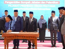 Gubernur Sulbar Lantik 10 Pejabat Pimpinan Tinggi Pratama, Pastikan Prosesnya Sesuai Mekanisme ‎