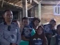 Karutan Kelas IIB Tanjung Pura Bagikan Bantuan pada Warga Korban Banjir Pematang Tengah