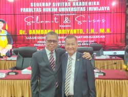 Chairul S Matdiah Hadiri Ujian Terbuka Promosi Doktor Ilmu Hukum Bambang Hariyanto