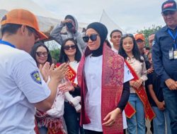 Wakil Bupati Lahat Widia Ningsih Coba Lintasan Sirkuit Manggul Tingkat Nasional