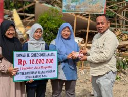 Perantau Lima Koto Salurkan Donasi Rp10 Juta untuk Pemulihan SDN 05 Batang Anai