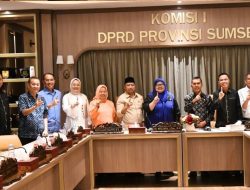 Perkuat Sinergi Pusat dan Daerah, Komisi 1 DPRD Sumsel Terima Kunjungan Reses Ishak Mekki