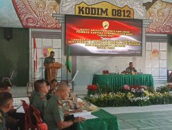 Kasdim 0812 Lamongan Pimpim Rapat Anggota Konsultasi Primkop Soewoko