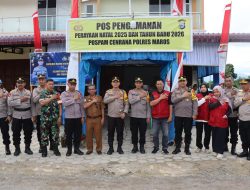 Kapolres Maros Lakukan Peninjauan Pos Pengamanan Nataru di Jalur Strategis Maros–Bone