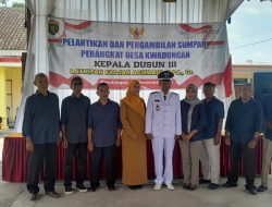 Latifhah Fadjar Achmad Dilantik dan Disumpah Menjadi Perangkat Kepala Dusun III Desa Kwadungan Ngawi